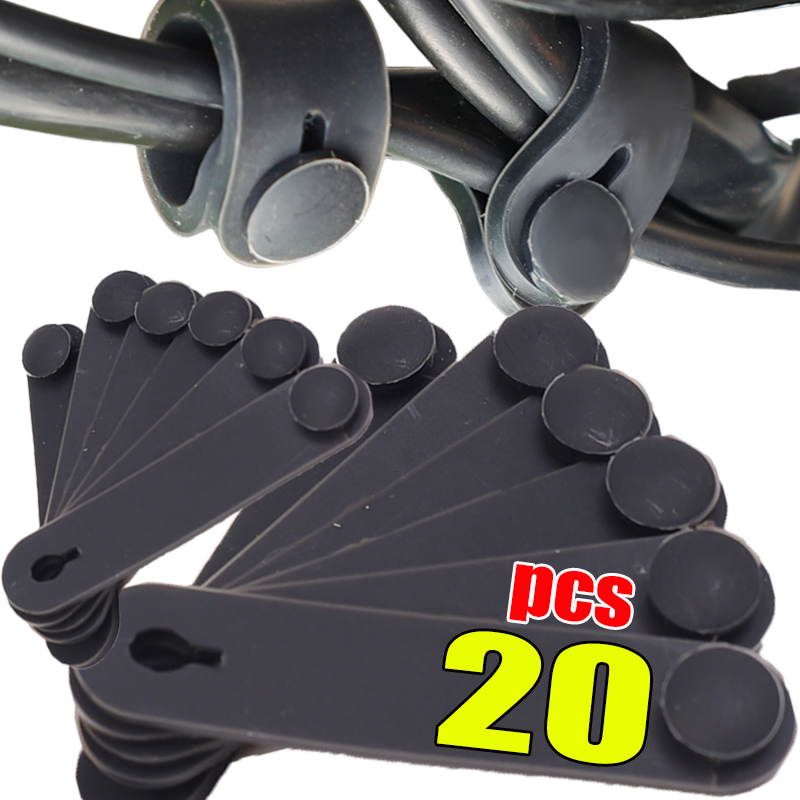 Motorcycle Brake Cable - 1-20 ชิ้นรถจักรยานยนต์ยางกรอบการรักษาความปลอดภัยสายเคเบิลสายไฟสายไฟผูกเบรกผูกสายคลัตช์ยืดหยุ่นแก้ไขอุปกรณ์อัตโนมัติ