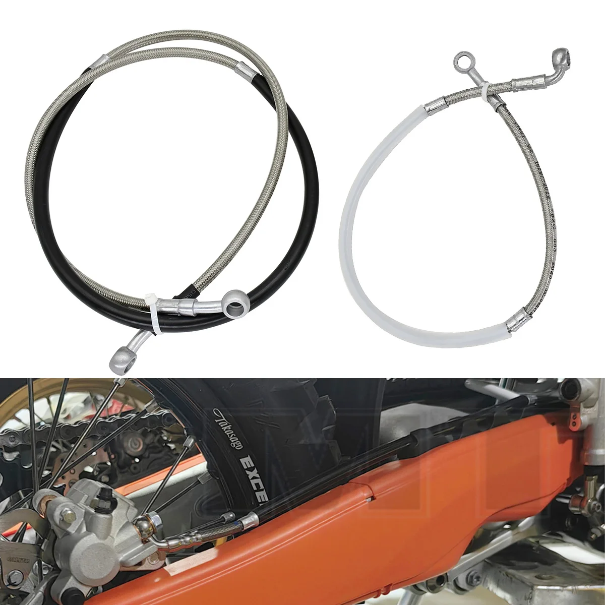 Motorcycle Brake Cable - สายน้ำมันเบรคหน้าหรือหลังรถจักรยานยนต์สำหรับ KTM 125 150 250 300