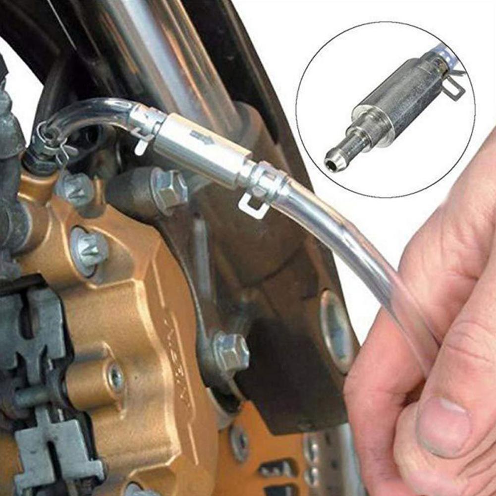 Brake Fluid - สายไล่ลมเบรกและคลัตช์รถยนต์ พร้อมวาล์วทางเดียว อะแดปเตอร์เปลี่ยนสายไฮดรอลิก สำหรับเปลี่ยนถ่ายน้ำมันเบรก