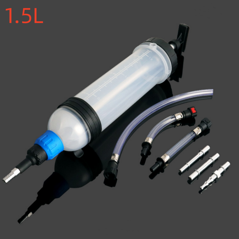 Brake Fluid - 1.5L ตัวบรรจุและแยกของเหลวในยานยนต์หลอดดูดน้ำมันเบรกคูลันการเปลี่ยนหลอดฉีดยาการเปลี่ยนถ่ายน้ำมันเครื่อง