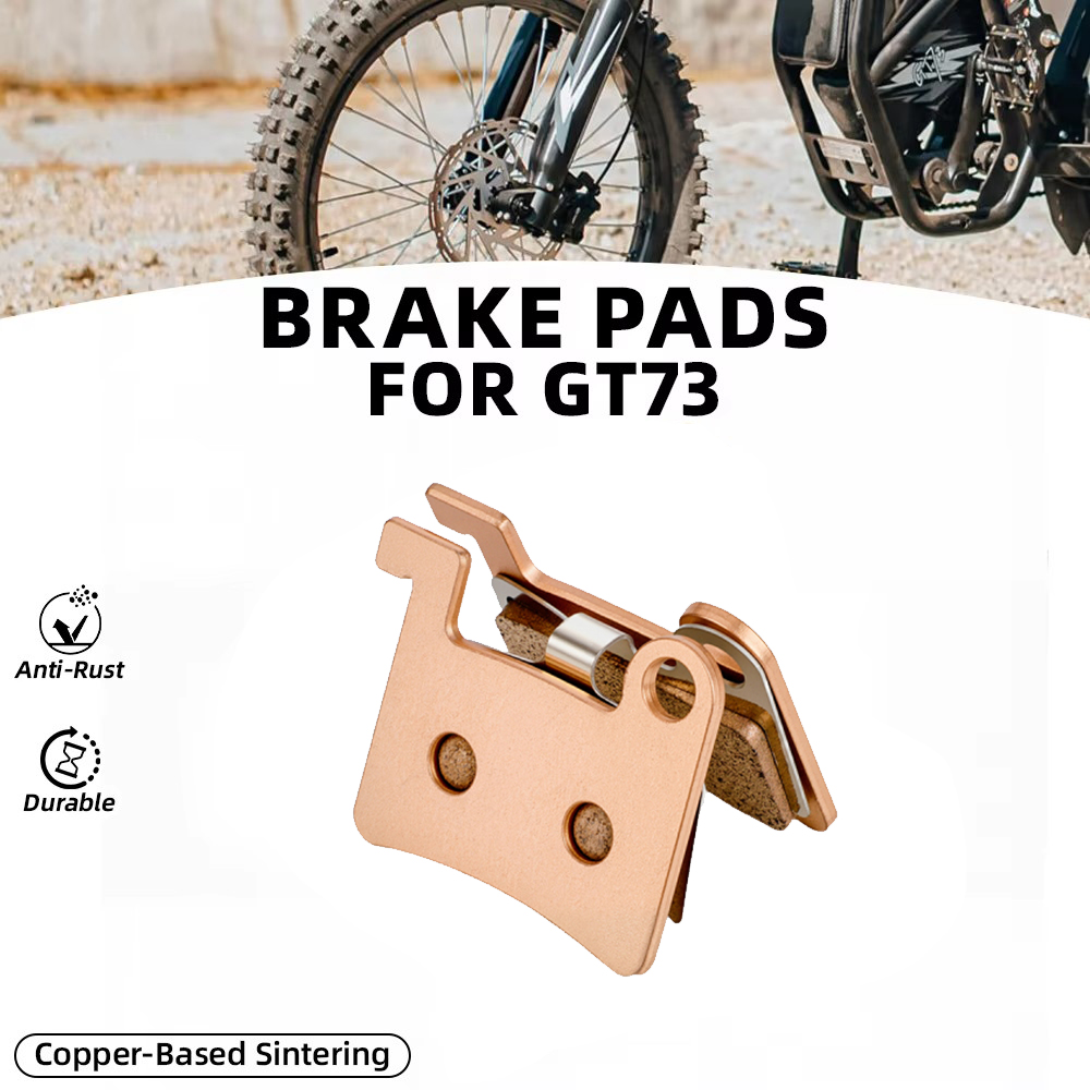 Brake Pads Bike - แผ่นดิสก์เบรกโลหะเผาผนึกด้านหน้าด้านหลังเบรกดิสก์อุปกรณ์เสริมรถจักรยานยนต์ที่ใช้ทองแดงสำหรับจีที 73 จีที 73 อี-ไบค์ไฟฟ้า