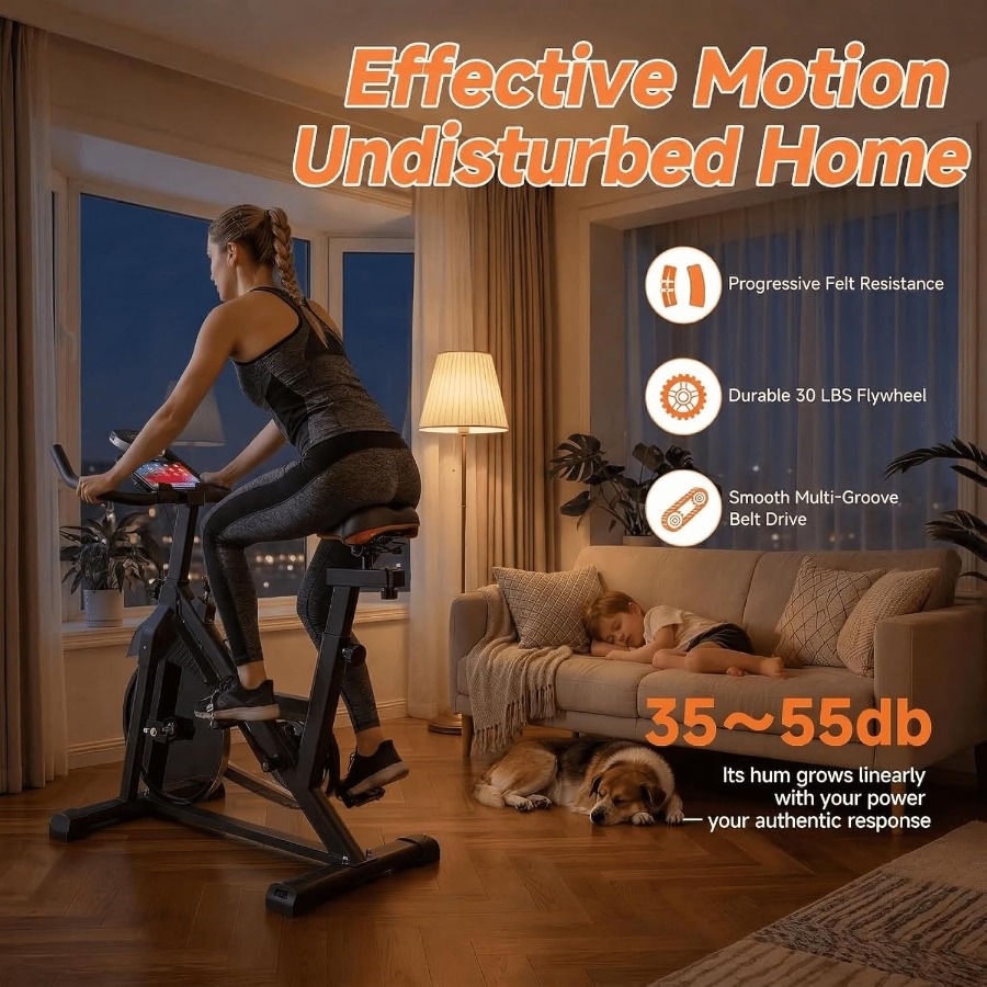 จักรยานออกกำลังกายในบ้าน พร้อม - Brake Pads Bike บทวิจารณ์และราคา