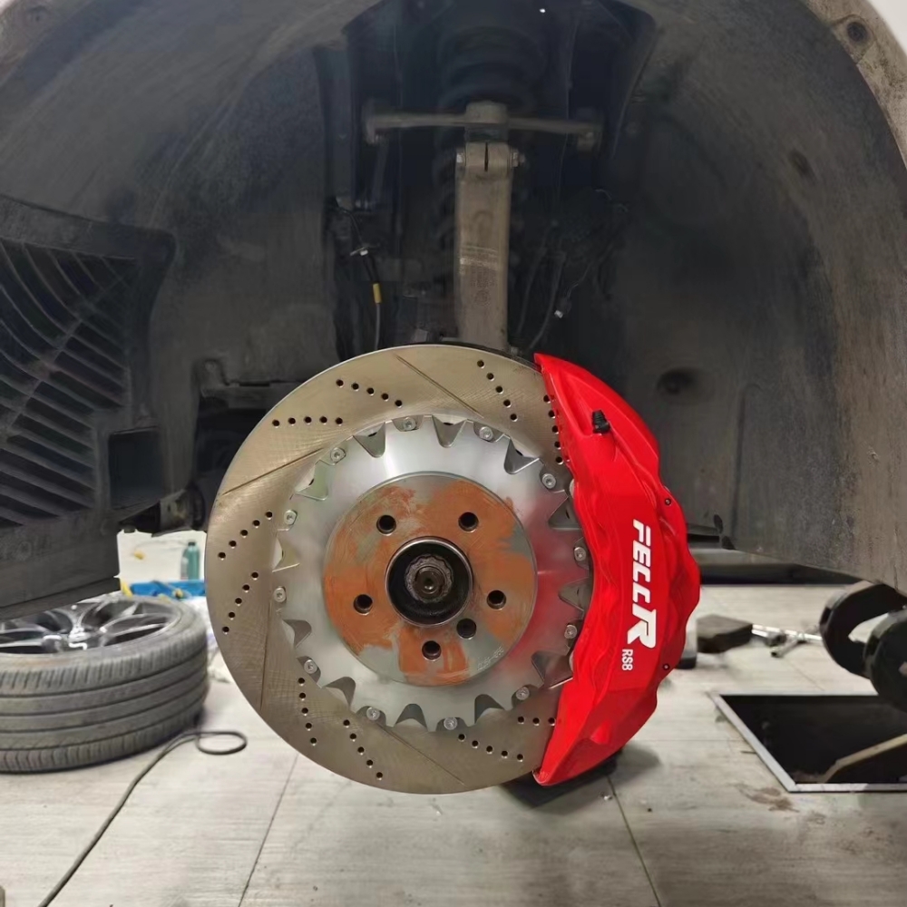 ชุดเบรกใหญ่แบบฟอร์จ FECCR คาลิ - Forged Front Brake Caliper 4 Piston บทวิจารณ์และราคา