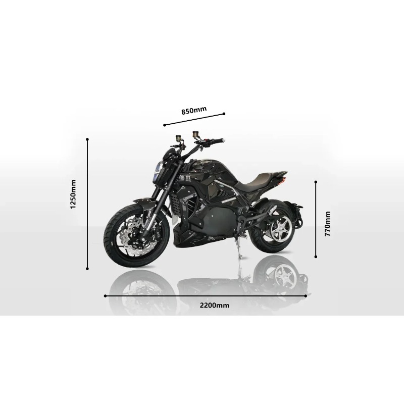 รถจักรยานยนต์ไฟฟ้า 72V13000W ล - Brake Disc Motorcycle บทวิจารณ์และราคา