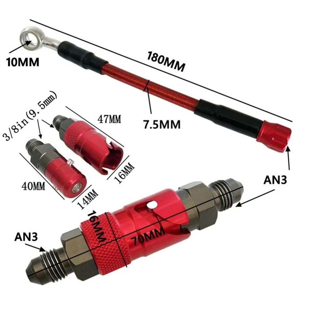 ชุดอะแดปเตอร์สายเบรกแบบถอดเร็ว - Motorcycle Brake Cable บทวิจารณ์และราคา