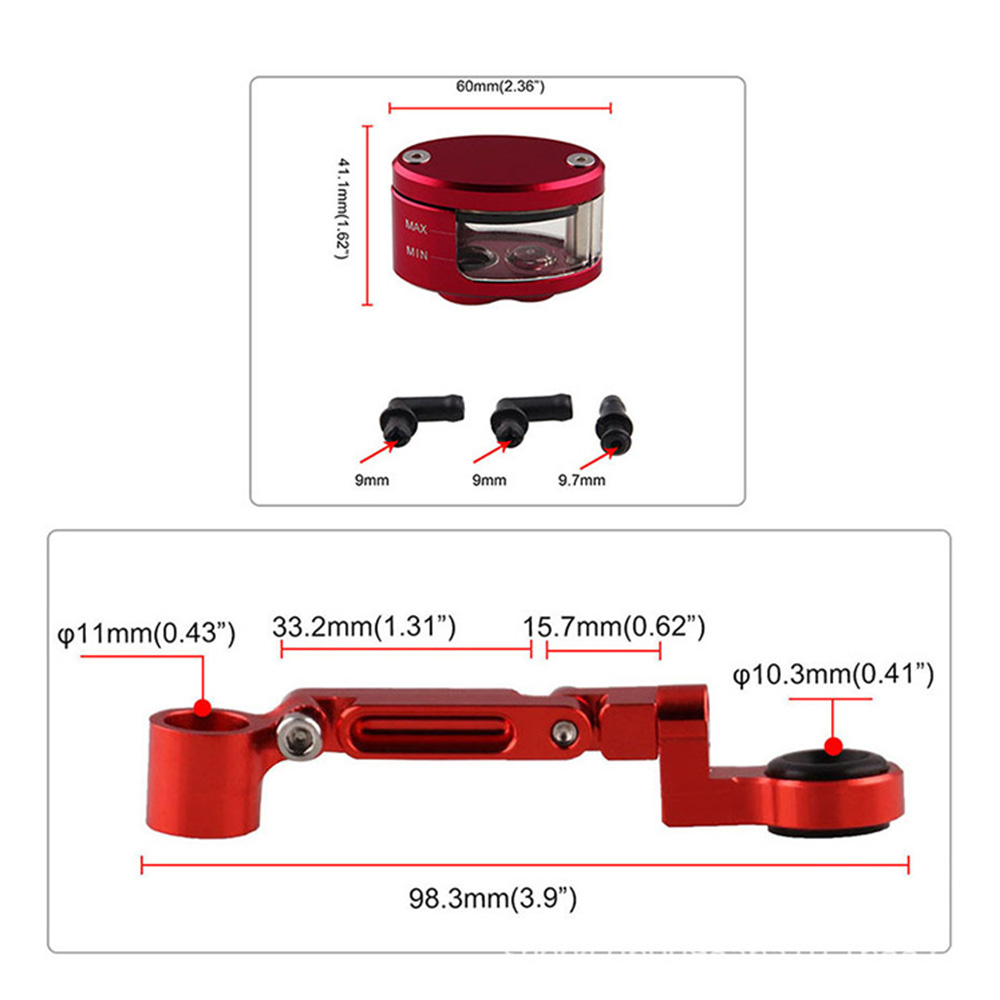 ถ้วยเก็บน้ำมันเบรกคลัตช์มอเตอร - Motorcycle Brake Cable บทวิจารณ์และราคา