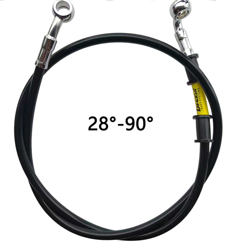 สีดำ 28 ° -90 °   สายเบรกไฮดรอ - Motorcycle Brake Cable บทวิจารณ์และราคา