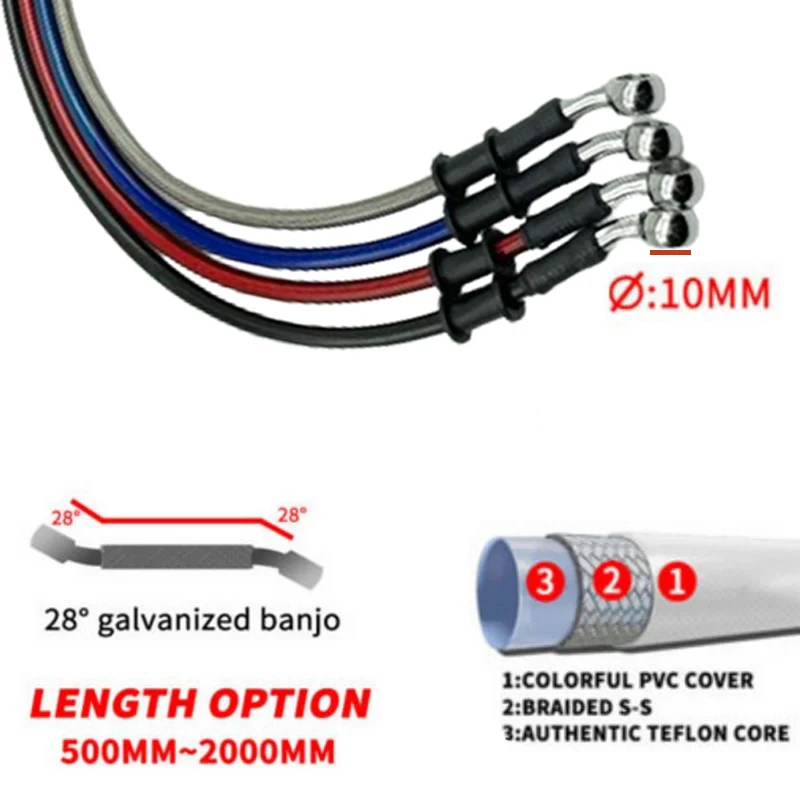 เงิน 30ซม. ถึง 220ซม. 28 °   1 - Motorcycle Brake Cable บทวิจารณ์และราคา