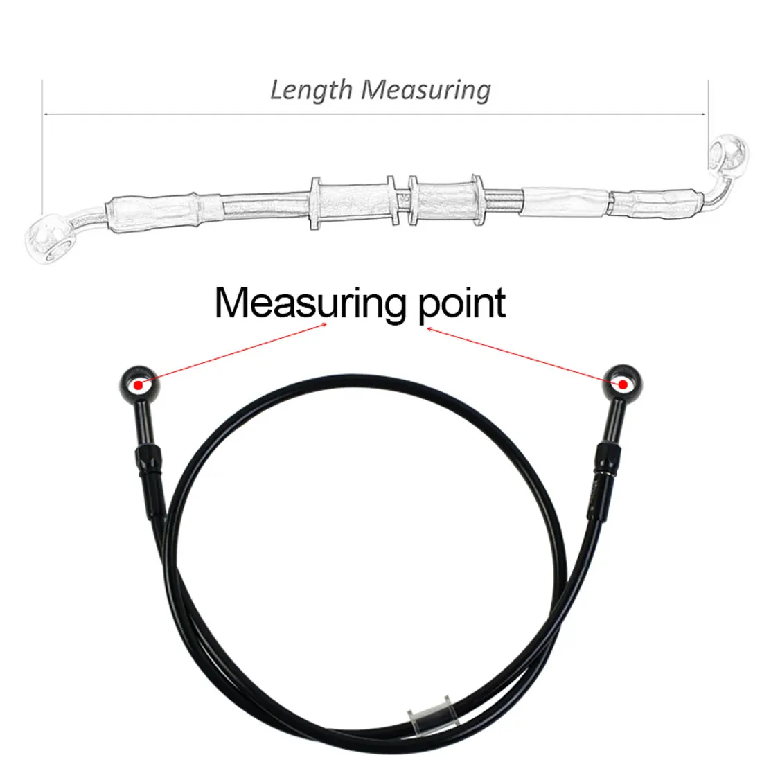 AN3 Braided เบรคท่อรถจักรยานยน - Motorcycle Brake Cable บทวิจารณ์และราคา