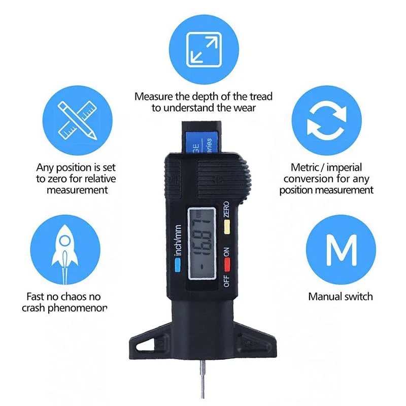 ดิจิตอลรถจักรยานยนต์ยางรถยางคว - Brake Caliper บทวิจารณ์และราคา
