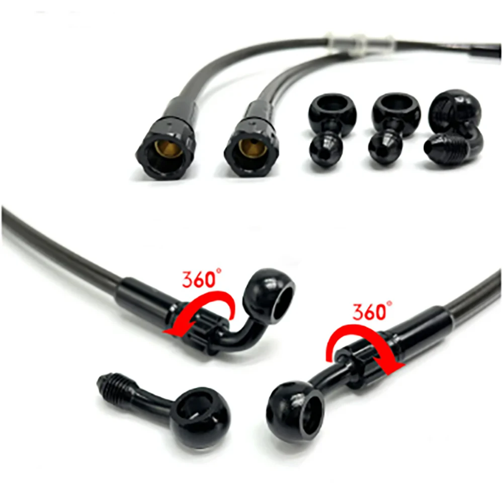 สายเบรกมอเตอร์ไซค์ AN3 แบบถัก  - Motorcycle Brake Cable บทวิจารณ์และราคา