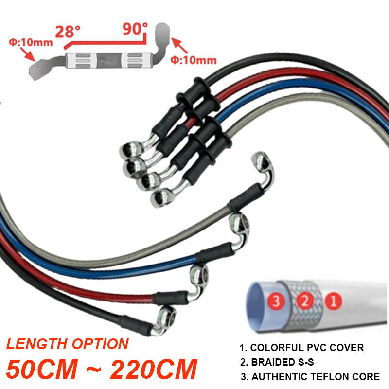 เงิน 30ซม. ถึง 220ซม. 28 ° -90 - Motorcycle Brake Cable บทวิจารณ์และราคา